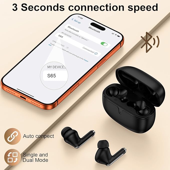 Samsung Earbuds Wireless Android Bluetooth Headphones for Samsung Galaxy S26 Ultra/S26 Plus/S25 FE Edge/S24/A57/A37/A17/A56/A16, 48H Noise Canceling Wireless Earbuds IPX7 Waterproof Sports Earphones