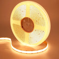GOMING 32.8ft(10M) 24V Double Row COB LED Strip Light Warm White 3000K 6000LEDs CRI 93+ 20000lm Uniform Glow Dotless IP20 Not Waterproof Flexible LED Tape Lights for DIY Home Decor(No Power Supply)