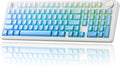 x Aula F99 Pro 99% Mechanical Gaming Keyboard – Wireless Bluetooth, 2.4Ghz RF, USB-C Wired Keyboard with RGB Backlit, Hot-Swappable Pre-lubed Linear Switches, PBT Keycaps, Numpad, Volume Knob