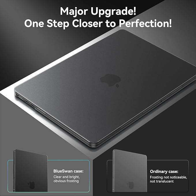 BlueSwan for MacBook Air 13 inch Case, M5 M4 M3 M2 2026-2022 A3449 A3240 A3113 A2681, 100% Match Official Color, Scratch Resistant, Easy to Snap on, Air 13.6 Hard Shell Protective Laptop Cover