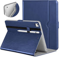DTTO for iPad 9.7 Inch 5th/6th Generation 2018/2017 Case with Apple Pencil Holder, Premium Leather Folio Stand Cover Case for Apple iPad 9.7 inch, Also Fit iPad Pro 9.7/Air 2/Air - Navy Blue