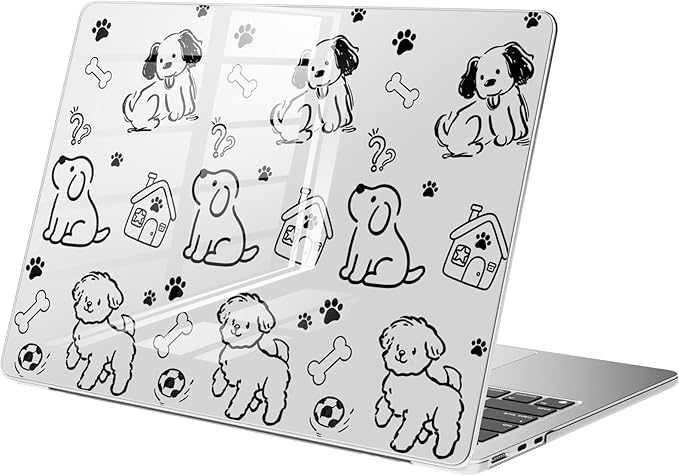 Compatible with MacBook Pro 16 inch Case M5 M4 M3 M2 M1 Pro/Max 2026-2021 A3429 A3428 A3403 A3186 A2991 A2780 A2485, Cute Dog Puppy Protective Hard Shell Clear Cover