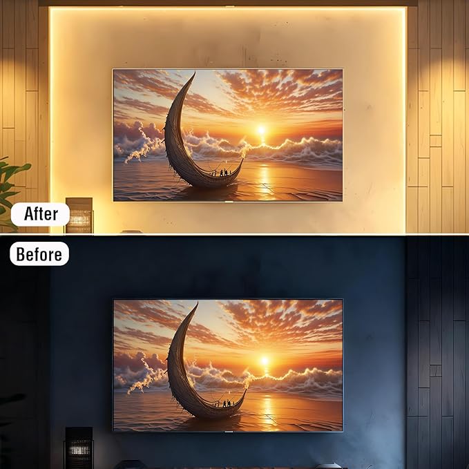 LED Strip Lights 6ft, Warm White COB LED Light Strip USB Powered, Dimmable 2700K CRI92+, Cuttable Flexible TV Backlight for Cabinet Bedroom Kitchen