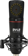 JOVIAL Large Diaphragm Cardioid Condenser XLR Microphone Kit - Big Capsule 34mm Pro Audio Mic - Audio Cardioid Condenser Studio Mic, Shock Mount, Travel Case, for Fat Vocals and Instrumentals