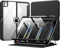 MoKo for iPad Pro 13 Inch Case (M5/M4) 2025/2024 with Pencil Holder, [Built-in Screen Protector], iPad Pro 13 M5/M4 Case with Clear Back & Magnetic Multi Angle Stand Cover, Black