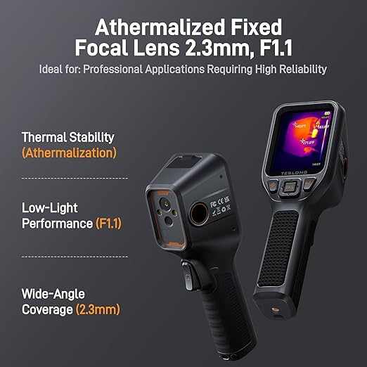 Teslong TTM120S Thermal Imaging Camera, Super Resolution 240 x 180, 3.2" LCD Screen Handheld 25 HZ Refresh Rate Infrared Imager, 120 x 90 IR Resolution
