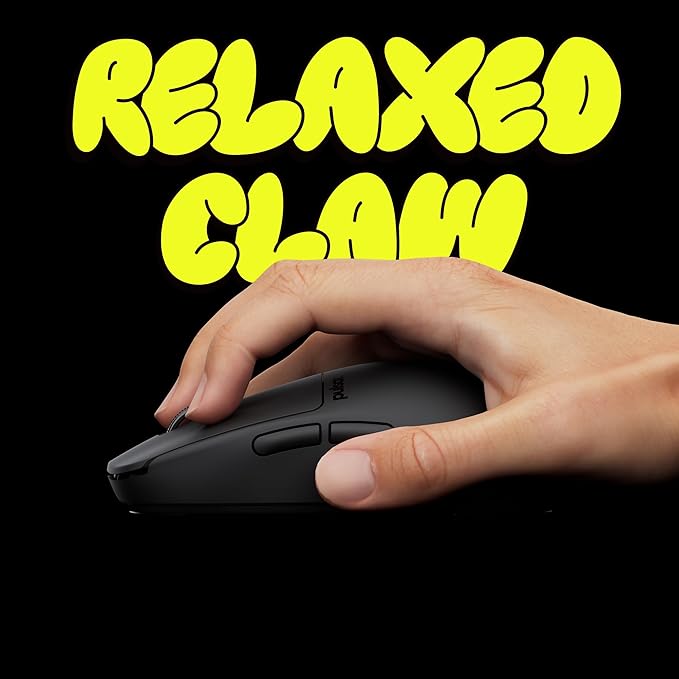 Pulsar Gaming Gears X2H Crazylight Wireless Gaming Mouse, Ultra Lightweight 1.30 oz (37g), Optical Switch, 32000 DPI, 750 IPS, XS-1 Sensor, 8k Compatible (Jet Black)