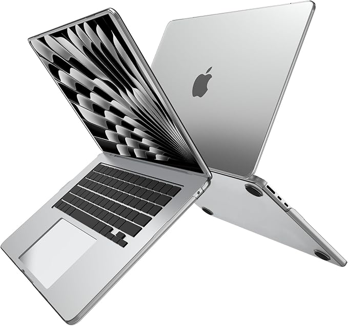 B BELK Compatible with MacBook Air 15 inch Case M5 2026 2025 2024 2023 M4 M3 M2 A3448 A3241 A3114 A2941, [100% Official Color] [Ultra Thin Armor] Plastic Hard Shell Case+Keyboard Cover, Matte Clear
