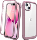 Diaclara Designed for iPhone 13 Case, Full Body Rugged with Built-in Touch Sensitive Anti-Scratch Screen Protector, Soft TPU Bumper Case for iPhone 13 6.1" (Blackcurrant)