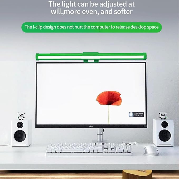 Computer Monitor Lamp | 3 Colors Adjustable Lamp Anti-Glare | Screen Desk Light Bar - for Office Home Table Dorm College Workbench Cubicle Desk