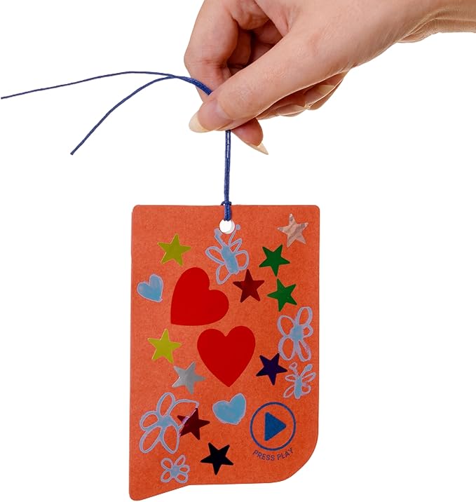 VOICEGIFT 60-Second Audio Recorders for Gift, Back to School Voice Recordable GiftTags for Teachers & Students | Multicolor | 4 Pack