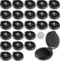 24PCS Fingerprint Thumbprint Ink Pads, Mini Black Water-Based Ink Stamp Pads for Notary Supplies, Office, ID Security, Law Enforcement, Fingerprint Cards, Home Use Office use