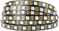 BTF-LIGHTING RGBW RGB+Warm White SK6812 (Similar WS2812B) 4 Colors in 1 LED Strip Individually Addressable 16.4ft 60Pixel/m 300LED Light Dream Color IP30 DC5V Black PCB (No Adapter or Controller)