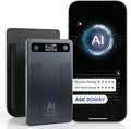 AI Voice Recorder, Transcribe & Summarize with AI, App Control, Supports 120+ Languages for Lectures, 64GB Memory, Audio Recorder for Lectures, Meetings, Calls,Blue
