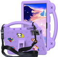AKABEILA Compatible with Lenovo Tab M11/Tab P11 Plus/Tab P11/Xiaomi Redmi Pad SE(2023) 11 inch Tablet Case, Kids Shockproof Protective Case with Stand Handle for Girl Kid Gift- Light Purple