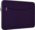 Laptop Case 14 inch, Shockproof Protective Laptop Cover Briefcase Carrying Computer Bag with Accessory Pocket Portable Computer Sleeve for 14" MacBook, HP, Dell, Lenovo, Acer, Dark Purple