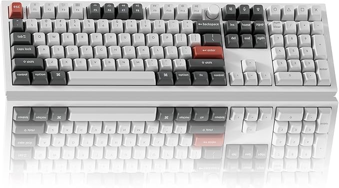 Keychron Q6 Ultra 8K Polling Rate Aluminum Wireless Mechanical Keyboard, 2.4 GHz/Bluetooth/Wired Full-Size Custom RGB, Hot-Swappable Silk POM Banana Switch for Mac Windows Linux -