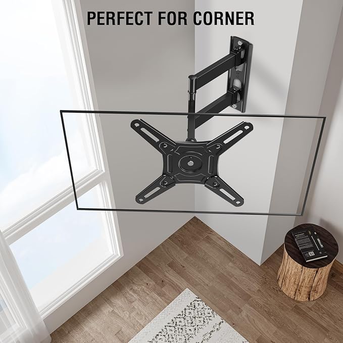 ELIVED Full Motion TV Monitor Wall Mount for Most 14-42 Inch LED LCD Flat Screen TVs & Monitors, Swivel Tilt Extension Rotation tv Mount Bracket Max VESA 200x200mm, up to 44 lbs.