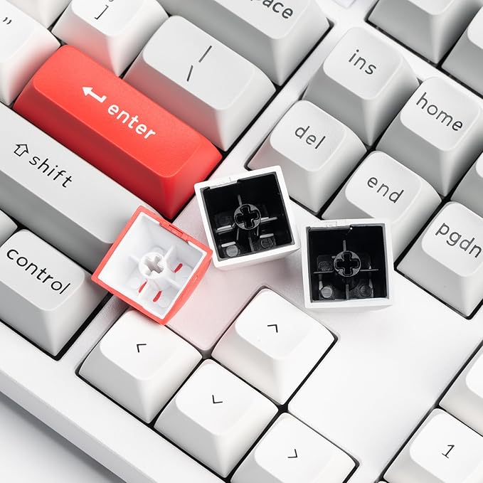 Keychron Q6 Pro Full-Size Bluetooth Custom Mechanical Keyboard, Full Metal QMK/VIA Programmable Knob KSA Double-Shot PBT Keycaps Hot-Swappable Banana Switch, Mac Windows Linux-White