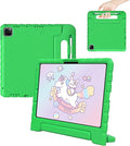 for iPad Pro 11 inch Case 2024 M4, Kids Proof Super Protection Cover for iPad Pro 11" with Pencil Holder & Anti-Slip Handle Stand - Green