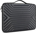 DOMISO 15.6 Inch Laptop Sleeve Case, Shockproof Waterproof Soft EVA Protective Bag with Handle, Lightweight Carrying Case for MacBook, Dell, HP, Lenovo, ASUS, Black