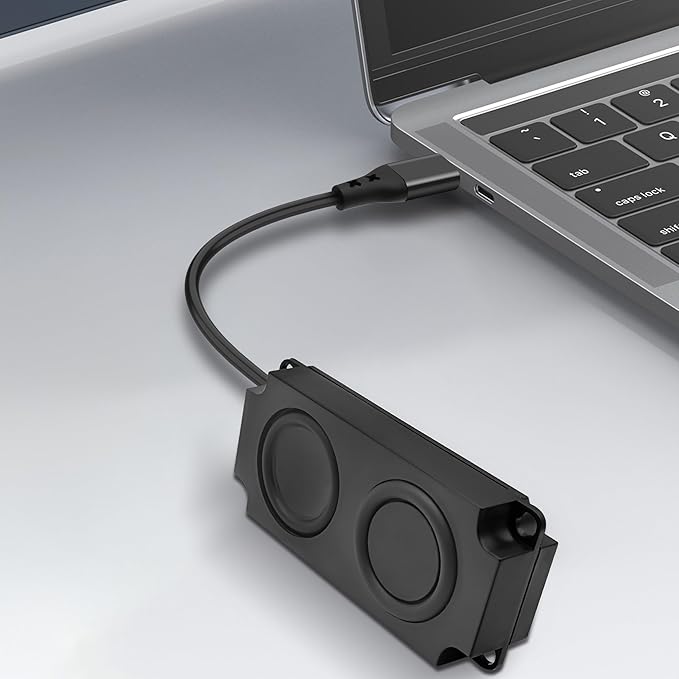 XMSJSIY USB Type C Computer Speaker Laptop Speaker 3W Portable Plug-in External Speaker for Desktop PC Laptop Monitor Phone-1 PCS