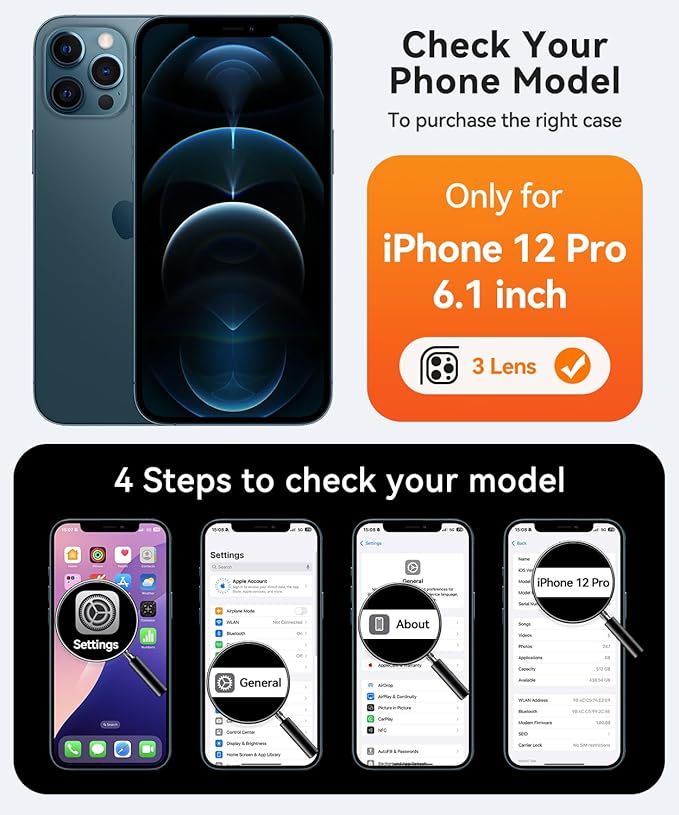 CANSHN Magnetic Compatible with iPhone 12 Pro Case, Upgraded [Full Camera Protection] [Compatible with Magsafe] [Translucent Matte] Shockproof Protective Phone Cover 6.1 Inch - Red