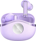 Bluetooth Wireless Earbuds - 40-Hour Battery Life, HiFi Stereo, Noise-Canceling Mic, LED Display, IPX7 Waterproof, in-Ear Headphones for Laptops/Mobile Phones/Sports, Purple