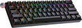 Ranked N60 Nova 60% Form Factor | Hot Swappable Mechanical Gaming Keyboard | 61 Keys Multi Color RGB LED Backlit for PC/Mac Gamer (Black, Gateron Pro Red)