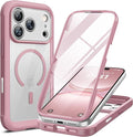 Miracase Magnetic for iPhone 17 Pro Case 6.3" [Compatible with MagSafe] Full-Body Phone Case with Built-in Glass Screen Protector & Camera Control,Drop Proof iPhone 17 Pro Cover, Lilac