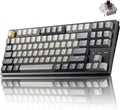 Keychron C1 Pro Wired Custom Mechanical Keyboard, TKL Layout QMK/VIA Programmable OEM Profile Double-Shot PBT Keycaps White LED Backlight with K Pro Brown Switch for Mac Windows Linux