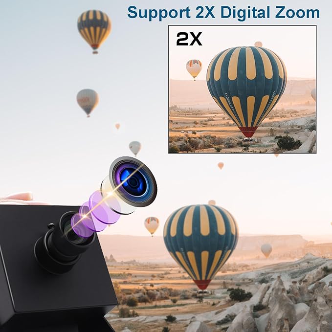MMlove HDMI USB Camera 4K 30FPS Webcam USB2.0/HDMI Simultaneous Output 80° Wide Angle H.264 2X Digital Zoom PC Streaming Web Camera USB Plug & Play for Linux Windows Android Mac Raspberry Pi