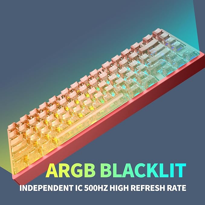 IROK MG75PRO 81 Keys Wired Magnetic Switch Mechanical Keyboard, Hall Effect, 8KHZ/ARGB/CNC Aluminum, Gasket Structure Gaming Keyboard(Red)