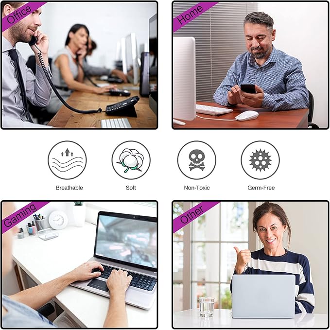Extended Gaming Mouse Pad XXL ArtSo Large Keyboard Mat Long Mousepad Desk Decor Writing Pad Non Slip Rubber Base Stitched Edges for Work, Game, Office, Home, 35.1" x 15.7", Purple Heart Butterfly