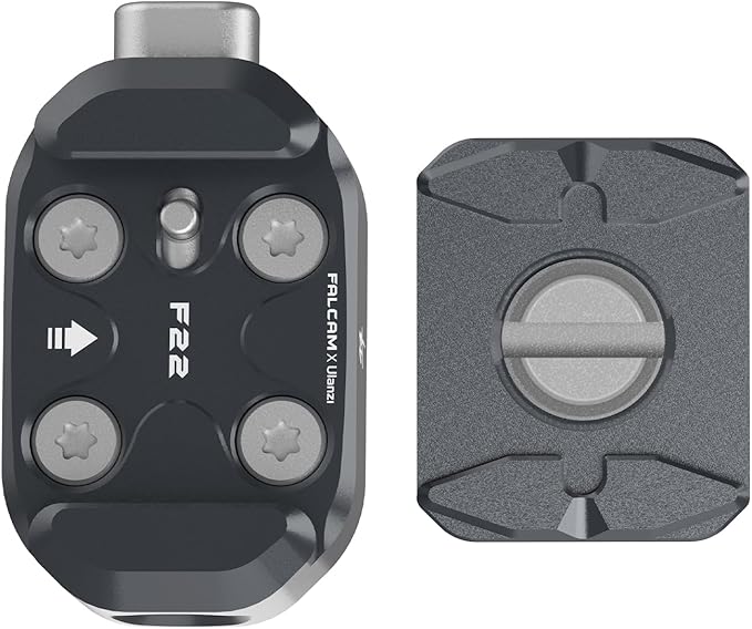 FALCAM F22 Quick Release Kit for Insta360, Plate and Clip, Camera Mounting Adapter Kit for 360 Action Camera - 2564