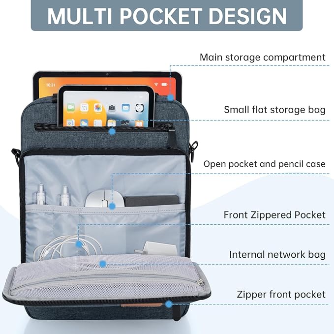 13.3-14 Inch Laptop Sleeve Bag, Padded Carrying Case for New MacBook Neo 13" (A18 Pro), MacBook Pro 14" M5/M4/M3/M2 14" /13", MacBook Air 13.6"/14" M5/M4/M3/M2 2026-2022, Surface Pro AI PC/9/8 13"
