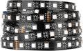 BTF-LIGHTING RGBW LED Strip Lights,UL Listed,5050 4 Colors in 1 RGB + 2700K-3000K Warm White,24V DC,16.4ft/5m 60LEDs/m 12mm Black PCB, IP30 for Home Decoration(No Adapter or Controller)