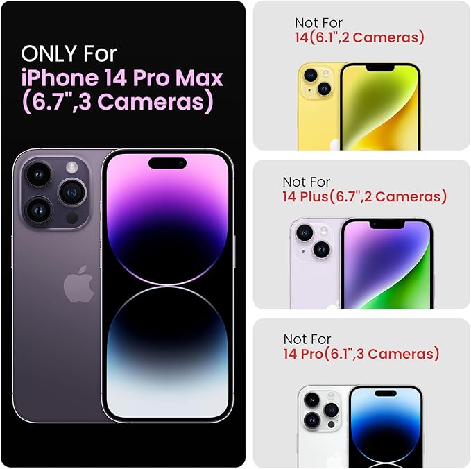 FireNova Designed for iPhone 14 Pro Max Case, Silicone Upgraded [Camera Protection] Case, Soft Anti-Scratch Microfiber Lining Inside, 6.7 inch, Pink Pomelo
