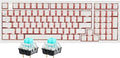 Hexgears X4 Wired Mechanical Keyboard with Number Pad, USB-C Hot Swappable Custom Keyboard, Pre-lubed Clicky Switches, White LED Backlit Computer Gaming Keyboards for PC/Tablet