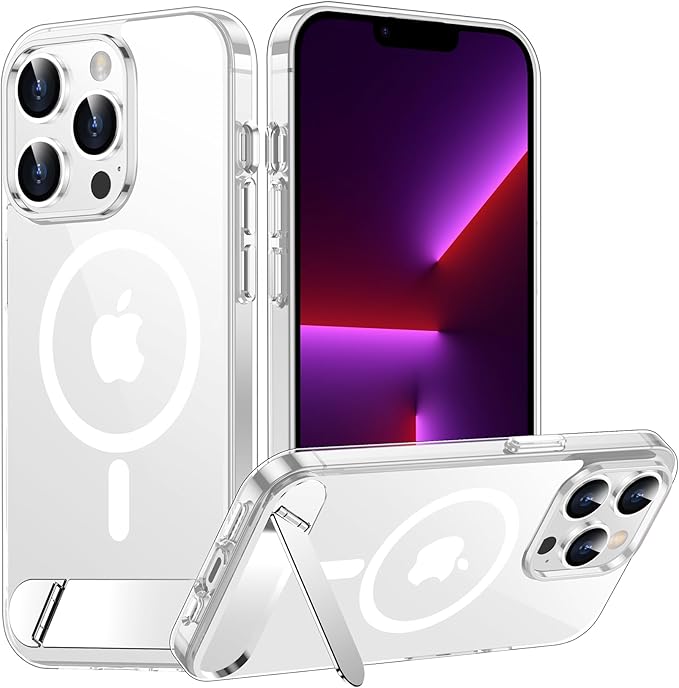 Magnetic Compatible with iPhone 13 Pro Case, [Built-in Invisible Kickstand][Compatible with MagSafe] [Military Grade Shockproof] Slim Thin Phone Case for iPhone 13 Pro 6.1"