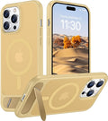 Magnetic Compatible with iPhone 14 Pro Case, [Built-in Invisible Kickstand][Compatible with MagSafe] [Military Grade Shockproof] Slim Translucent Matte Phone Case for iPhone 14 Pro 6.1"