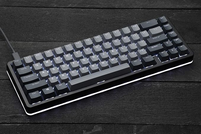 Drop ALT High-Profile Mechanical Keyboard — 65% (67 Key) Gaming Keyboard, Hot-Swap Switches, Programmable Macros, RGB LED Backlighting, USB-C, Doubleshot PBT, Aluminum Frame (Cherry MX Brown, Black)