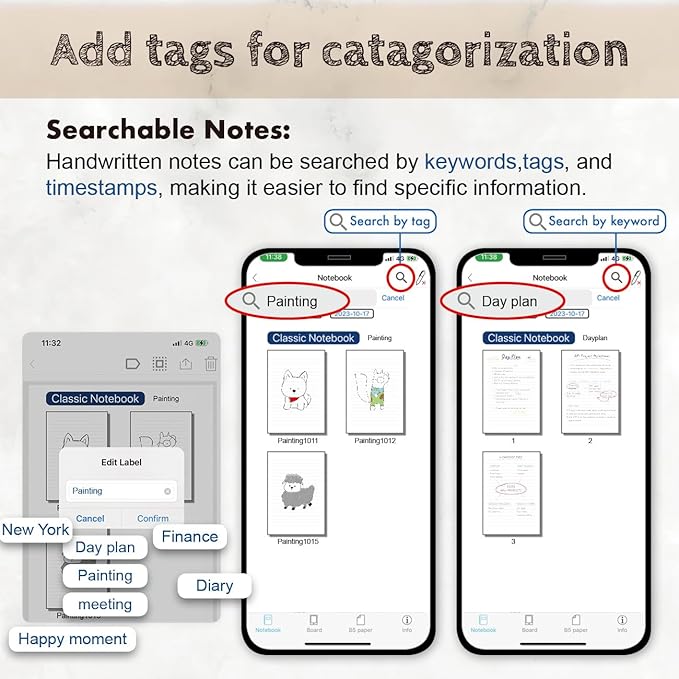 Ophaya Digital Smart Pen Smart Notebook and Board Writing Set for Note Taking | Gifts for Adults Women Men Coworkers Teachers Students Friends | Sync Paper Notes to Phone Instantly | Convert to Text