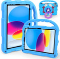 Case for iPad Air 11-inch M3 (2025)/M2 (2024), iPad Air 5th (2022)/4th Gen (2020) 10.9 Inch,iPad A16 11th Gen 2025/iPad 10th Gen 2022,Shockproof Lightweight Cover with Stand Convertible Handle.Blue