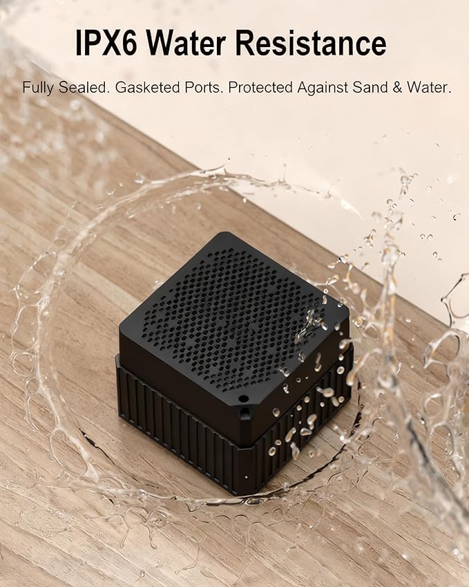 Portable Bluetooth Speakers, IPX6 Waterproof Wireless Outdoor Small Speaker with 24H Playtime, HD Stereo Bass, Bluetooth 5.3, Electronics for Home, Shower, Outdoors, Travel