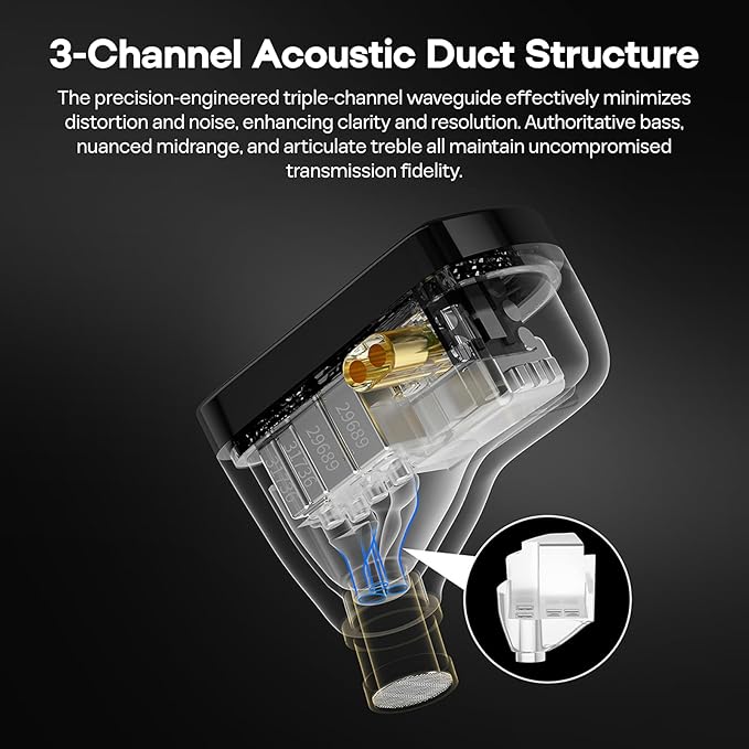 KZ AS16 PRO X in Ear Monitor, 16BA HiFi Wired Earbuds, Professional IEM Earphones with Precision Electronic Crossover, Sparkling Diamond-Like Design for Musician Audiophiles (No Mic)