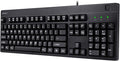 Adesso TAA Compliant Fingerprint Keyboard with AES 256 Encryption USB Wired Full Size 104 Key Layout Windows Hello Compatible Made in Taiwan for Government Business Education AKB-630FB-TAA