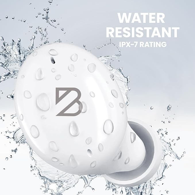 Back Bay Audio Tempo 30 Wireless Earbuds for Small Ears - Award-Winning Sound, Sweatproof Bluetooth Earbuds, Tech Fitness Gifts for Men, Comfortable Bluetooth Ear Buds for Women - White