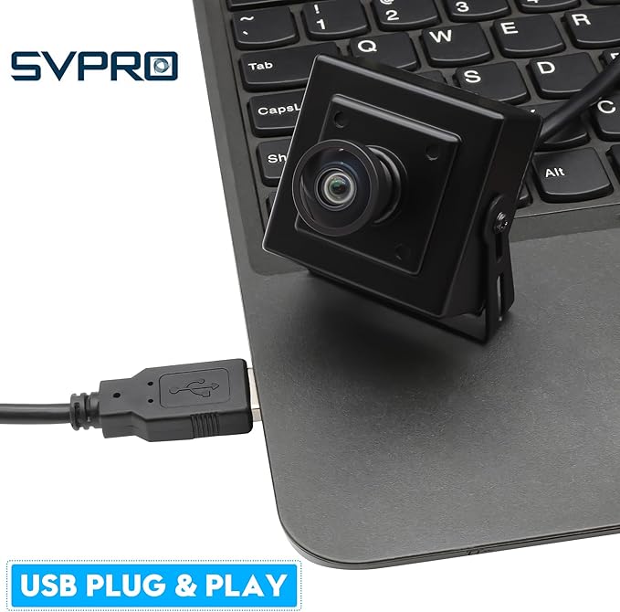 SVPRO 16MP USB Camer, 120° Wide Angle, Distortion-Free Webcam for Computer Laptop, Embedded Video Camera with IMX298 Sensor for Machine Vision, USB2.0 Industrial Camera for 3D Printer