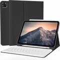 Keyboard Case for iPad Pro 11 Inch 4th Generation/Pro 3rd Gen/Pro 2nd Gen with Pencil Holder, Folio Detachable Wireless Bluetooth Keyboard & Flip Stand Case for iPad Pro 11 Inch, Black